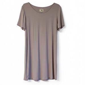 Wilfred Free Women's Soft Lavender Teigen Dress T-Shirt Crepe Lined Size M